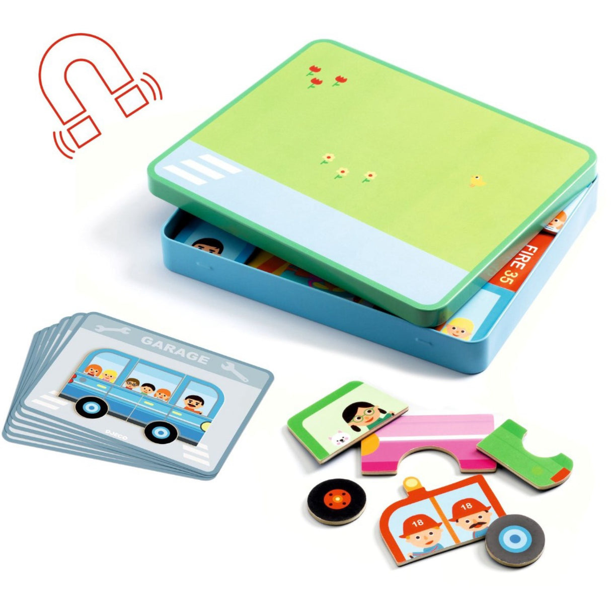 Djeco Inzebox Magnet Ben, Kjøretøy