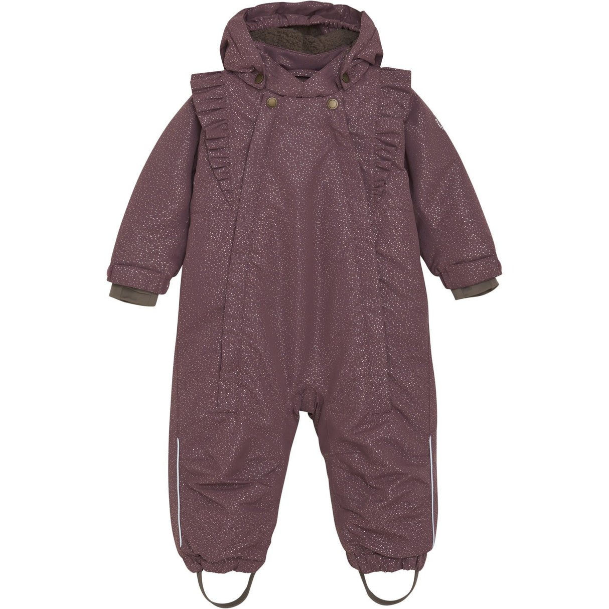 En Fant Rose Taupe Baby Flydress W. Frills