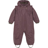 En Fant Rose Taupe Baby Flydress W. Frills