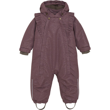 En Fant Rose Taupe Baby Flydress W. Frills