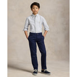 Polo Ralph Lauren Lt Blue Stripe Sport Skjorte