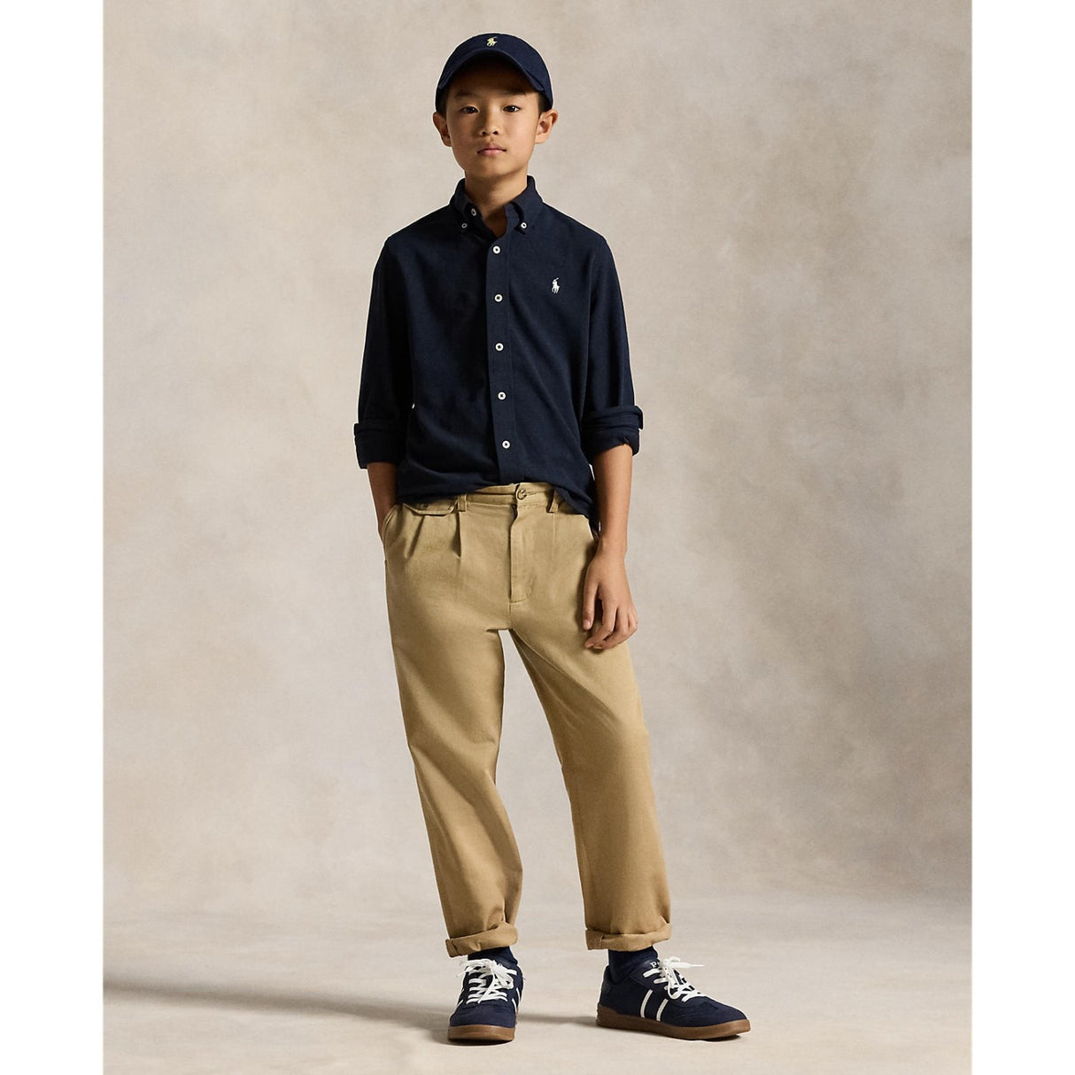 Polo Ralph Lauren Aviator Navy Sport Skjorte