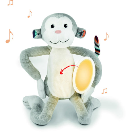 Zazu Grey Max The Monkey Nightlight