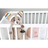 Zazu Brown Robin The Racoon Comforter With Sound