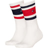 Tommy Hilfiger White Th Kids Strømpe 2P Sport Stripe