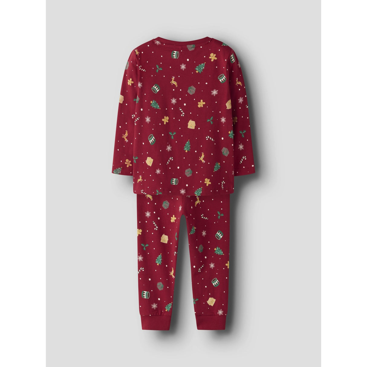 Name It Jester Red Xmas AOP Red Nmnvismas Ls Nightset