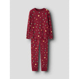 Name It Jester Red Xmas AOP Red Nknvismas Ls Nightset