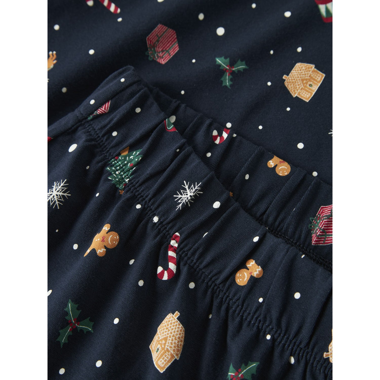 Name It Navy Blazer Xmas AOP Navy Nanvismas Ls Nightset Voksen