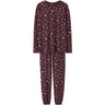 Name It Burgundy Xmas AOP Nanvismas Ls Nightset Voksen