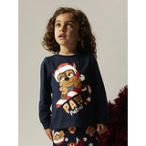 Name It Navy Blazer Nmmslava Paw Ls Nightset Cplg