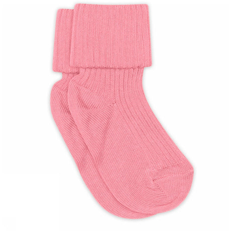 Mp Danmark Pink Cosmos Bomull Rib Baby Strømper
