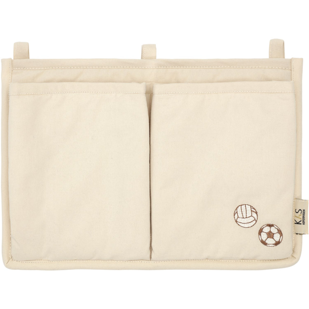 KAS Kopenhagen Cream Soccer Embroidered Seng Pocket