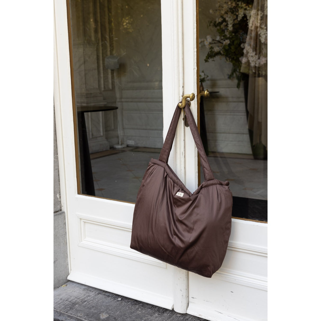 KAS Kopenhagen Brown Kas Multi Purpose Tote Med Fold