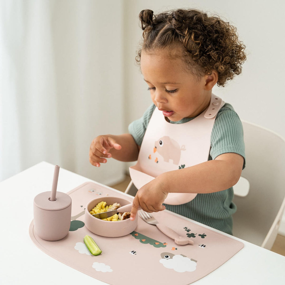 DonebyDeer Tiny Farm Powder Silikon Sugerørskop 2-Pakning
