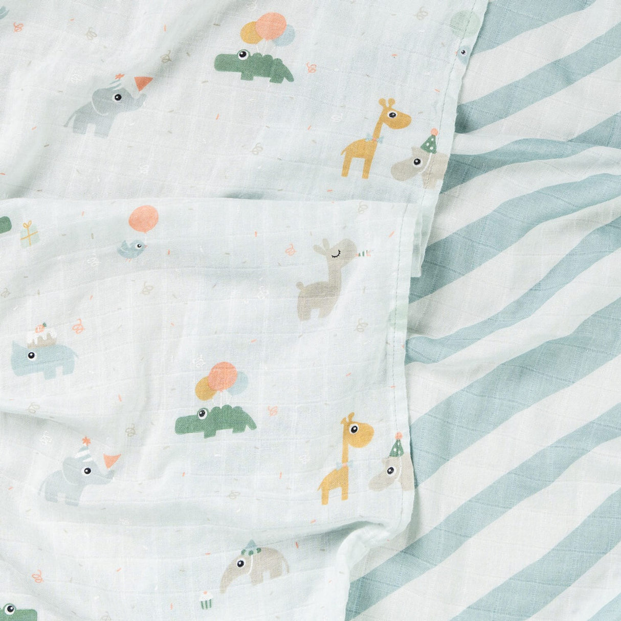 DonebyDeer Celebration Blue Stoffbleie 2-Pakning