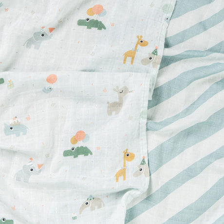 DonebyDeer Celebration Blue Stoffbleie 2-Pakning