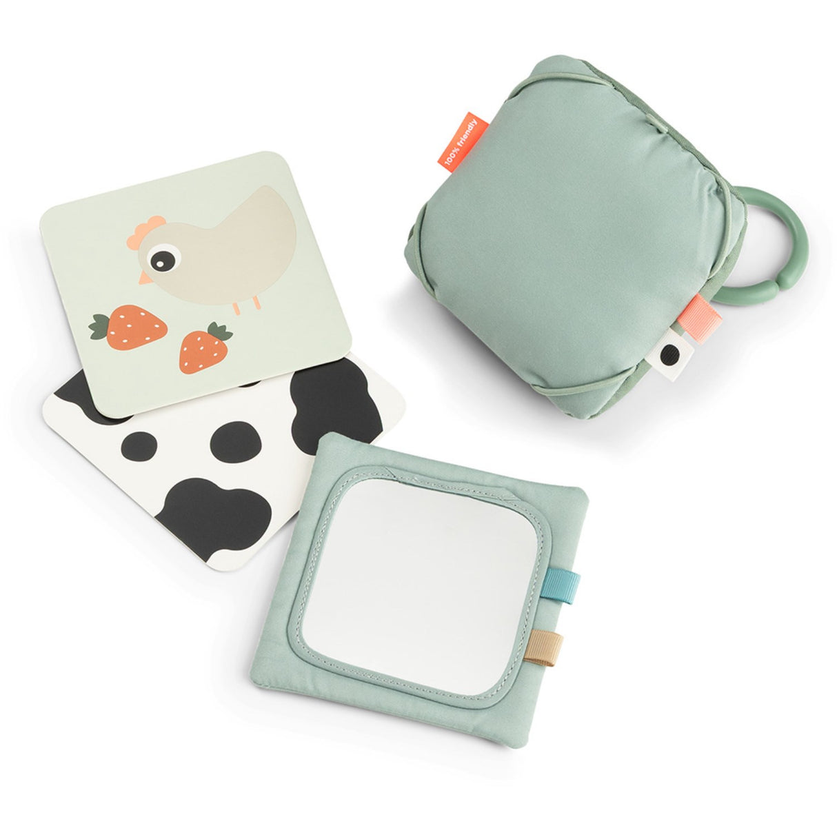 DonebyDeer Tiny Farm Green Baby Kontrastkortholder