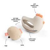 DonebyDeer Clucky Sand Gribe- Og Bidelegetøj