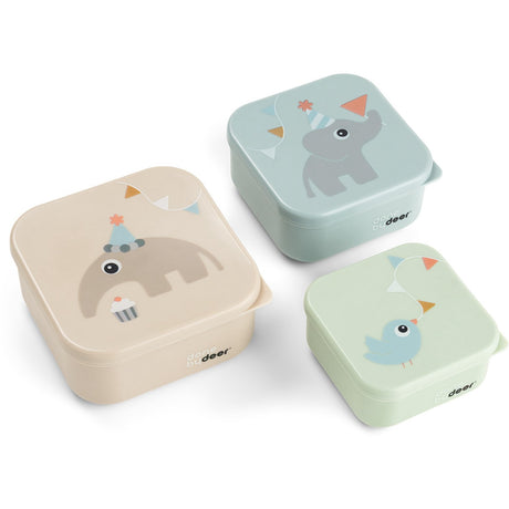 DonebyDeer Celebration Colour Mix Snack Kasse Sett 3-Pakning