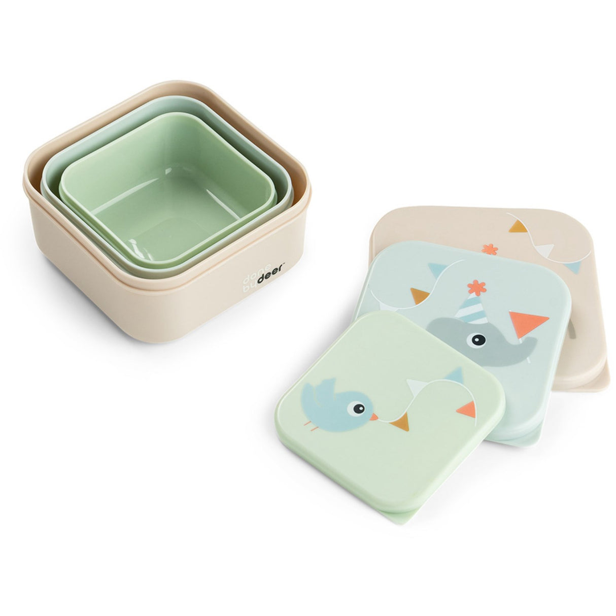 DonebyDeer Celebration Colour Mix Snack Kasse Sett 3-Pakning