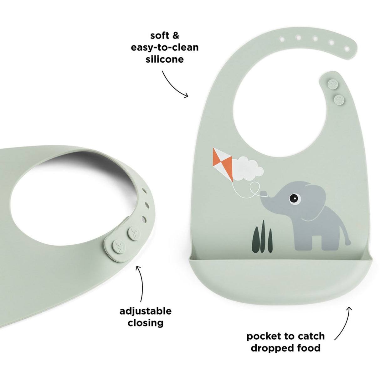 DonebyDeer Playground Green Silikon Smekke