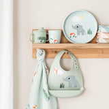 DonebyDeer Playground Blue Silikon Stick&Stay Tallerken