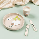 DonebyDeer Tiny Farm Sand Silikon Stick&Stay Tallerken