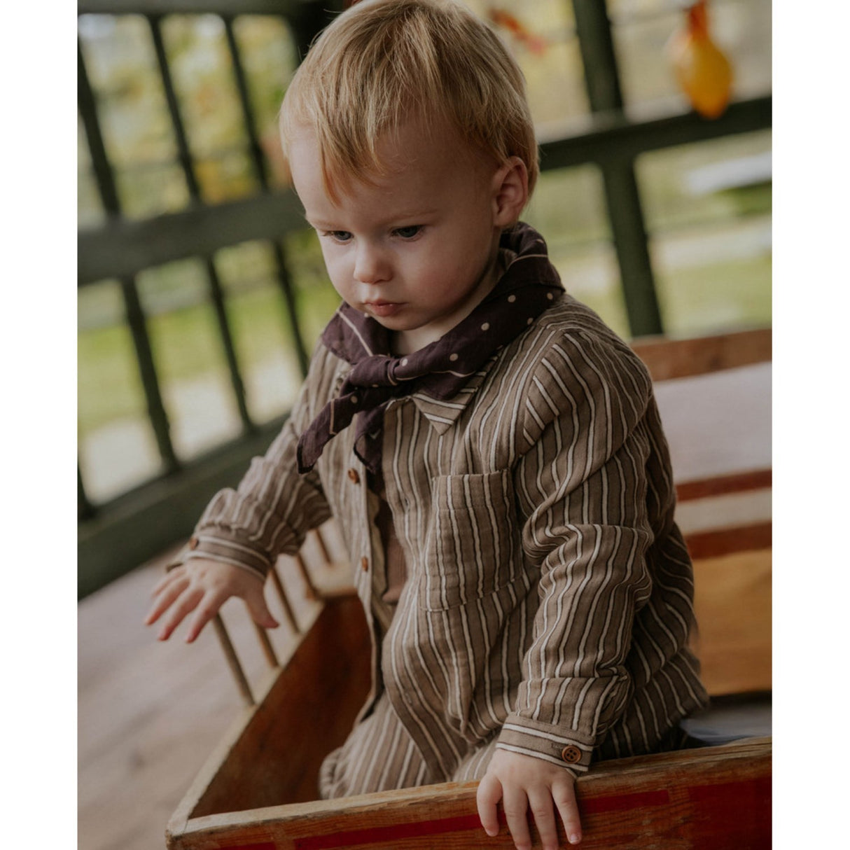 Fliink Pine Bark Stripe Elmo Bluse