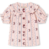 Fliink Chalk Pink Aop Colombe Ss Bluse