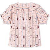 Fliink Chalk Pink Aop Colombe Ss Bluse