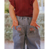 Fliink Medium Denim Blue Don Rose Bukser