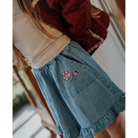 Fliink Medium Denim Blue Don Rose Skjørt