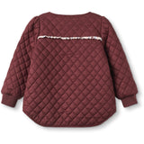 Fliink Burgendy Kota Vendbar Flower Jakke