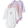 Name It Pastel Lilac Nbfbody 3P Ls Lilac Petit Flower Noos