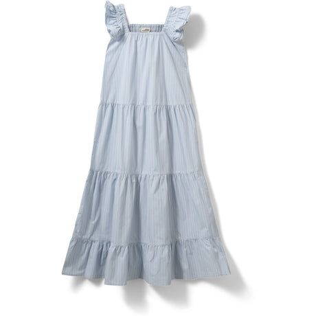 Sofie Schnoor Light Blue Striped Maurasy Kjole