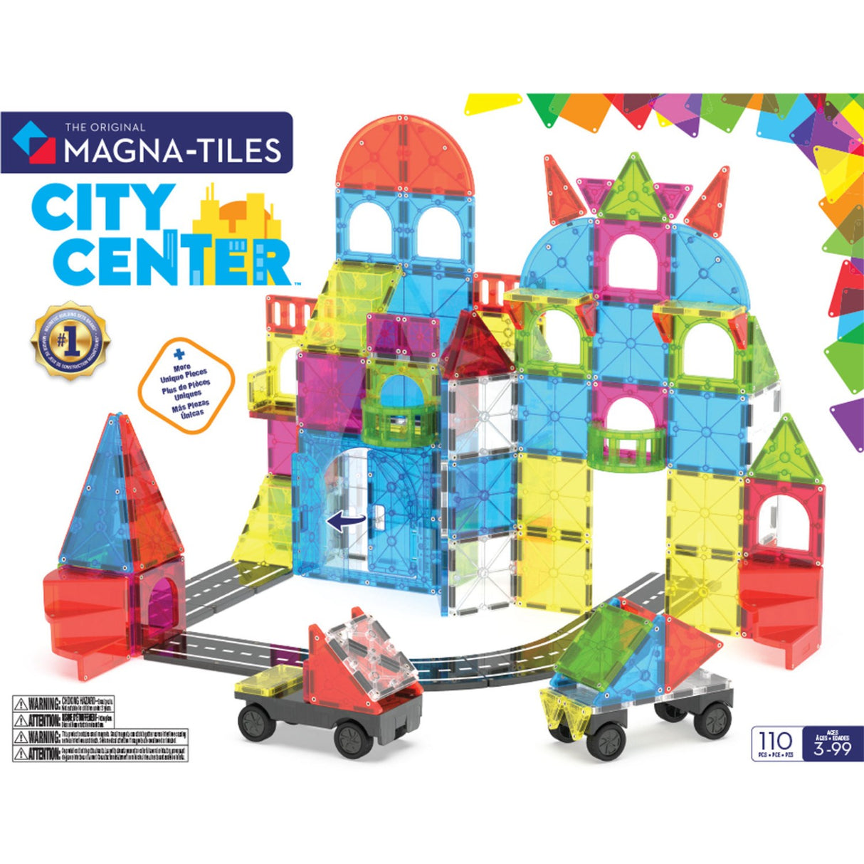 Magna-Tiles® City Center 110 Pcs