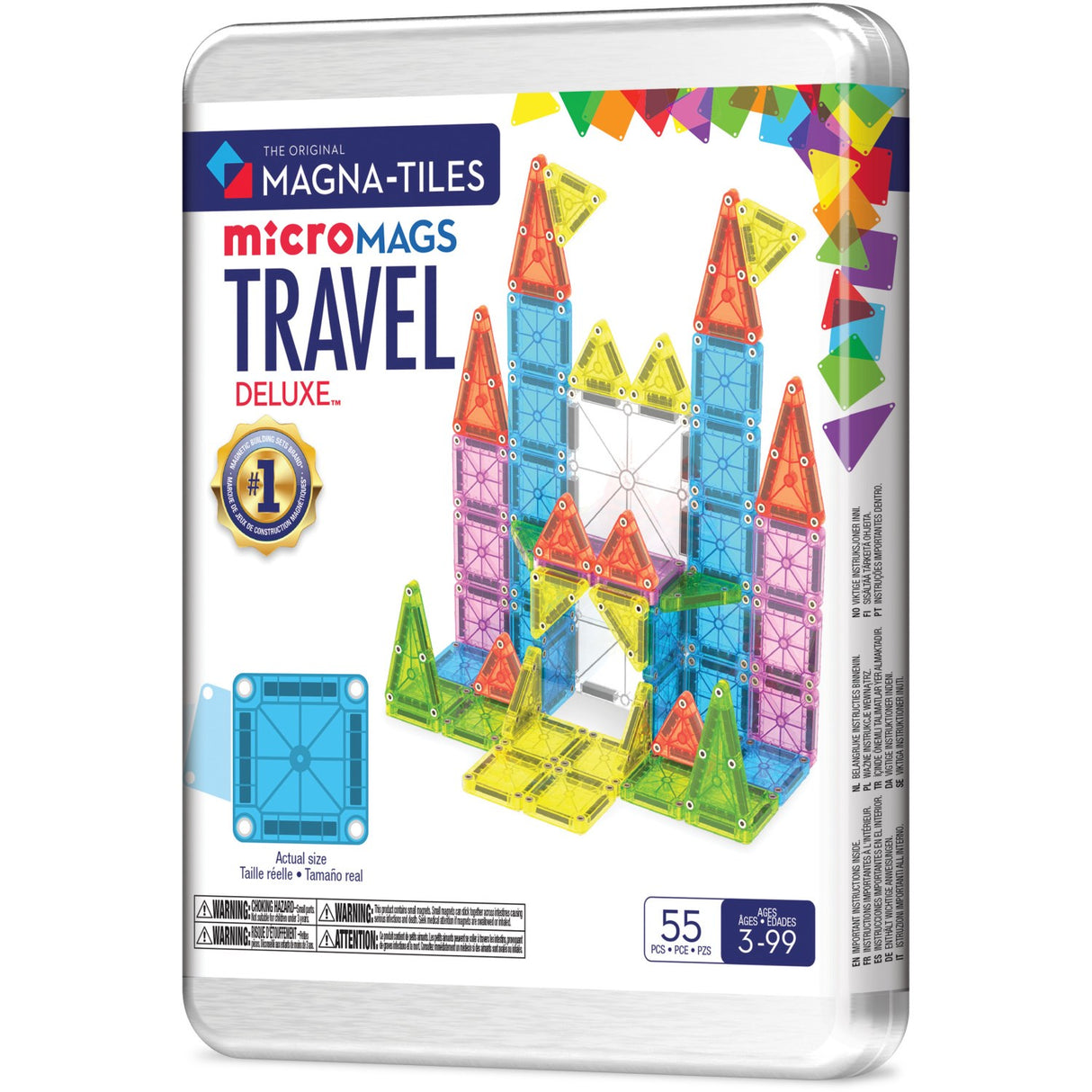 Magna-Tiles® Deluxe Travel Sett 55 Pcs(CDU)