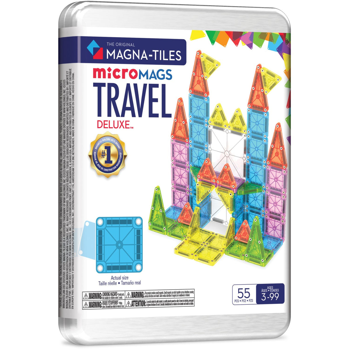 Magna-Tiles® Deluxe Travel Sett 55 Pcs(CDU)