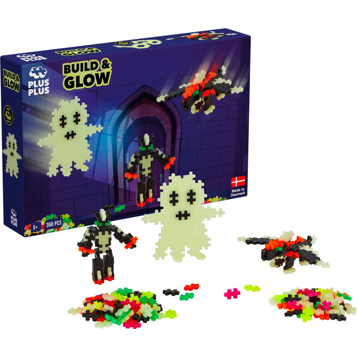 Plus-Plus Build Og Glow - Glow In The Dark / 360 Pcs