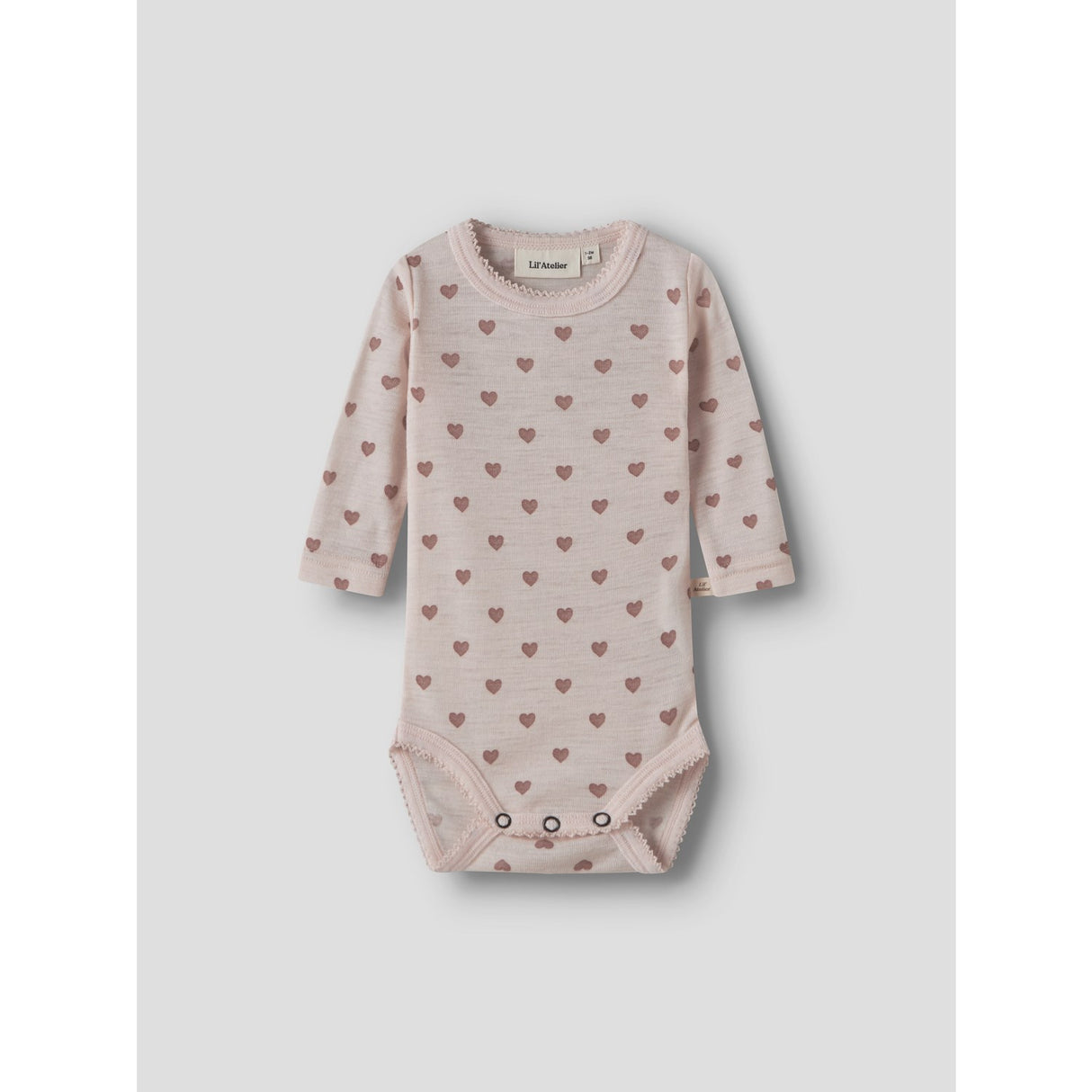 Lil'Atelier Morganite Heart Nbfnoel Nia Ull Ls Slim Body Lil Noos