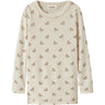 Lil'Atelier Turtledove Flower Nmfnalu Wo/Mo Ls Slim Topp Lil
