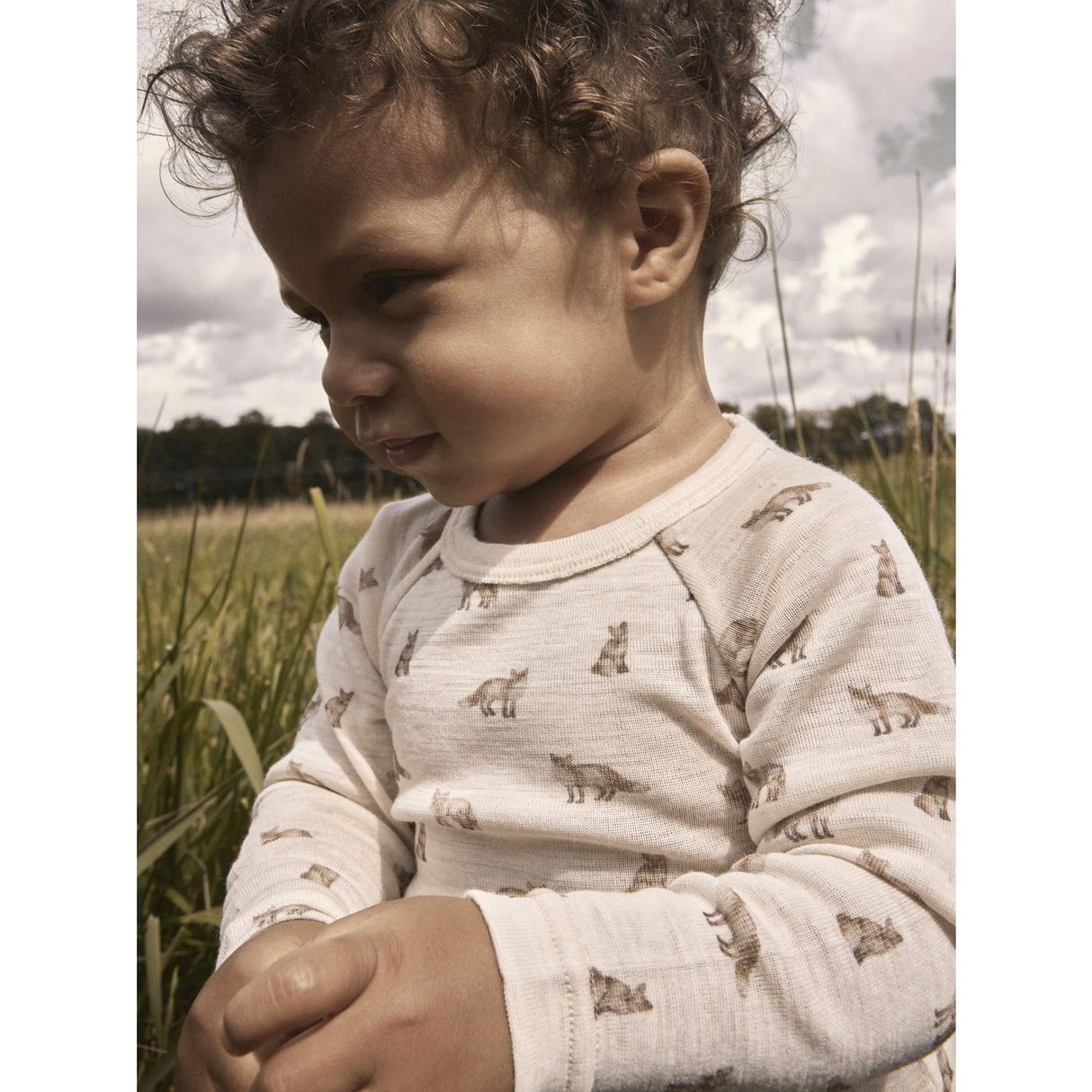 Lil'Atelier Turtledove Fox Nbmnalu Wo/Mo Ls Slim Body Lil Noos