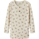 Lil'Atelier Turtledove Fox Nmmnalu Wo/Mo Ls Slim Topp Lil