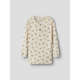 Lil'Atelier Turtledove Fox Nmmnalu Wo/Mo Ls Slim Topp Lil