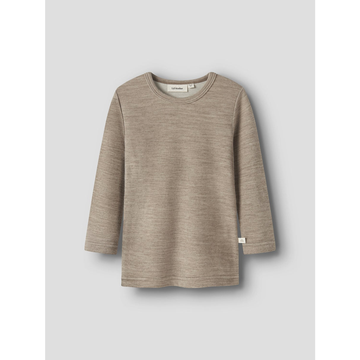 Lil'Atelier Sepia Tint Melange Nmnnilo Wo/Mo Ls Slim Topp Lil