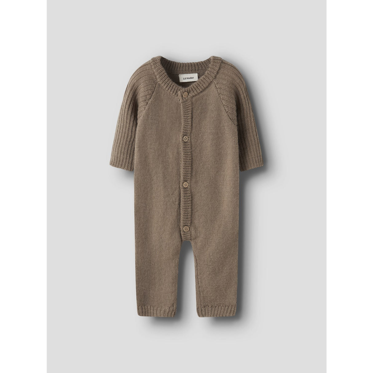 Lil'Atelier Sepia Tint Nbmnomo Noa Ull Ls Strikk Drakt Lil