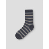 Name It Folkstone Gray Nkmwak Wo/Bl 4P Strømper