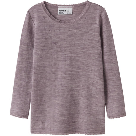 Name It Toadstool Nmfwang Ull Needle Ls Topp Solid Noos