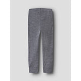 Name It Folkstone Gray Nmnwax Ull Rib Leggings Noos