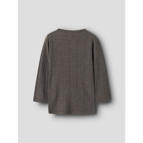 Name It Morel Nmmwang Ull Needle Ls Topp Solid Noos